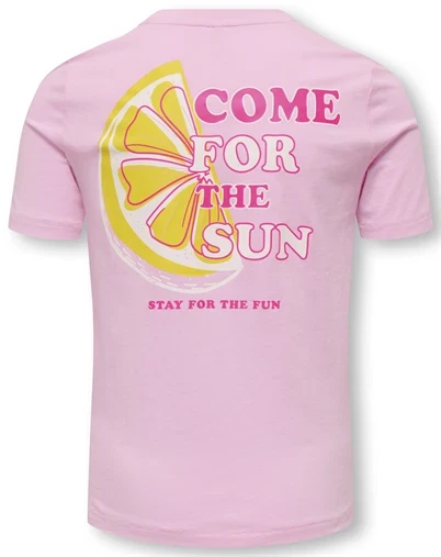 Kids Only - KOGBolette Life T-Shirt - Sweet Lilac/ Sun